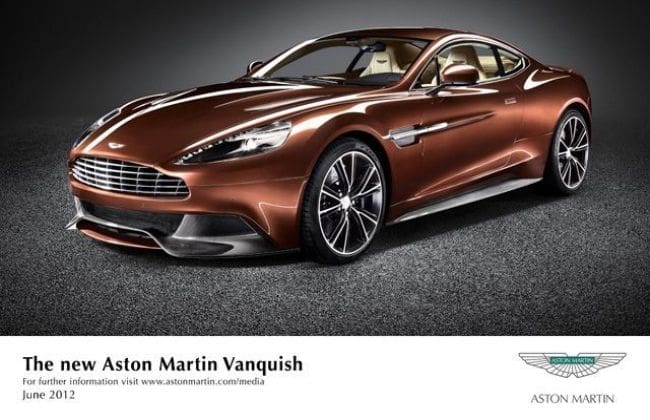 Aston Martin Vanquish在印度以3.85亿卢比推出