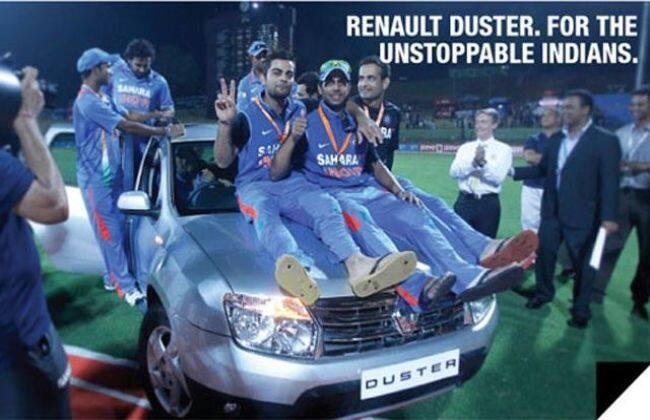 Renault Duster授予Virat Kohli，Micromax Cup 2012系列的人
