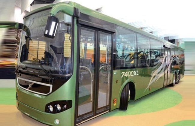沃尔沃公交车在班加罗尔开始高效的7400xl城市公共汽车