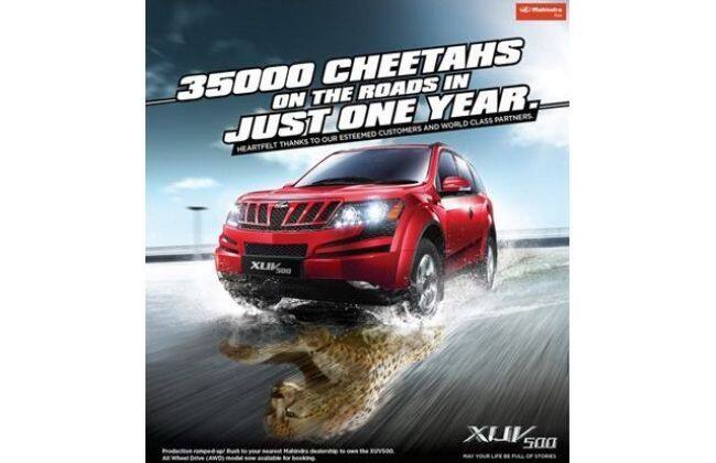 Mahindra XUV500在一年内穿过35,000辆销售单位