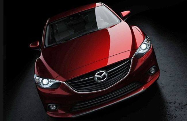 新的Mazda6轿车在莫斯科电机展上展示