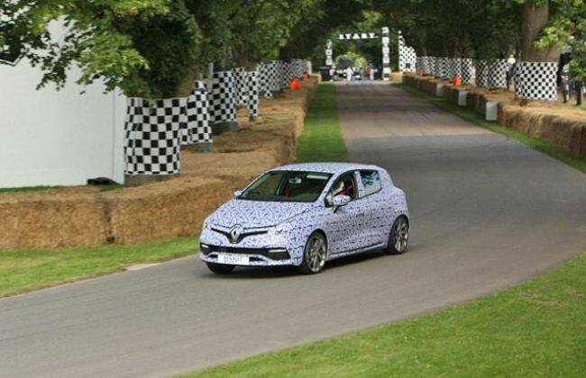 雷诺首次亮相2013年CLIO RERAUMESPORT MK4在古德伍德节