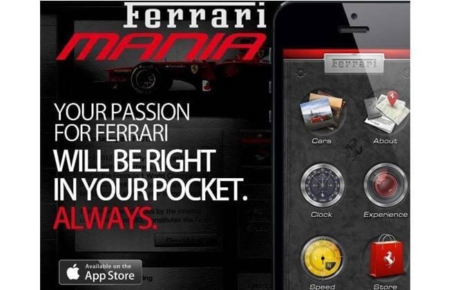 Ferrari Mania应用程序为Apple用户推出