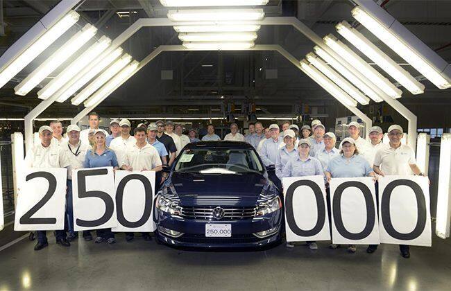 大众汽车开发了250,000名帕萨特轿车