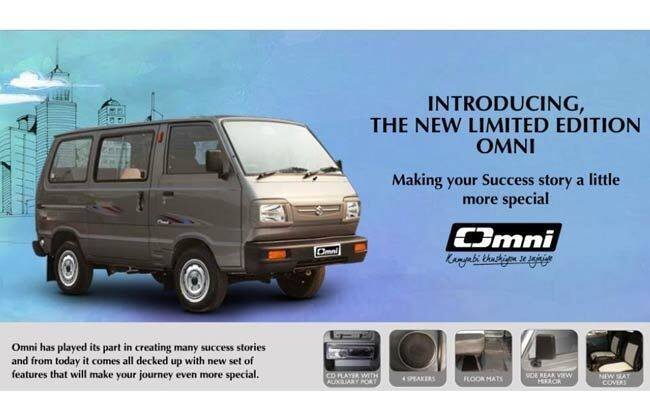 Maruti Suzuki推出了Omni的限量版