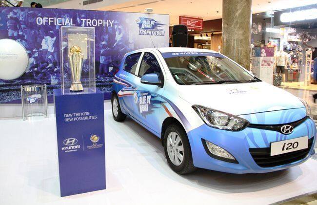 现代汽车印度开始为ICC冠军奖杯2013年的“奖杯之旅”