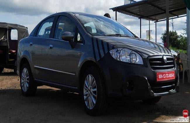 2014 Fiat Linea Facelift发现在印度