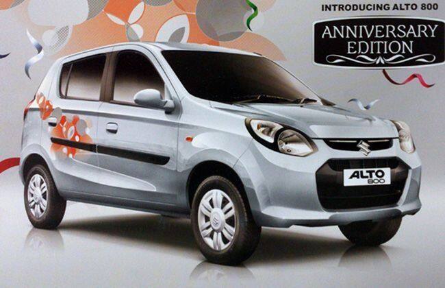 Maruti Suzuki India推出Alto 800周年纪念版