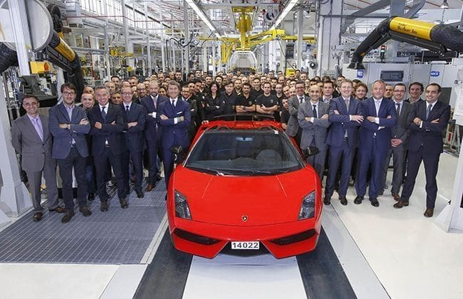 Lamborghini生产最终Gallardo，LP 570-4 Spyder表演者