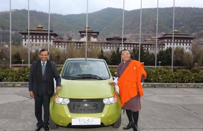 Mahindra Reva E2O在不丹推出