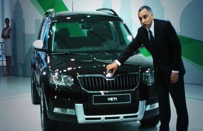 2014年Skoda yeti Facepift在2014年博览会上亮相