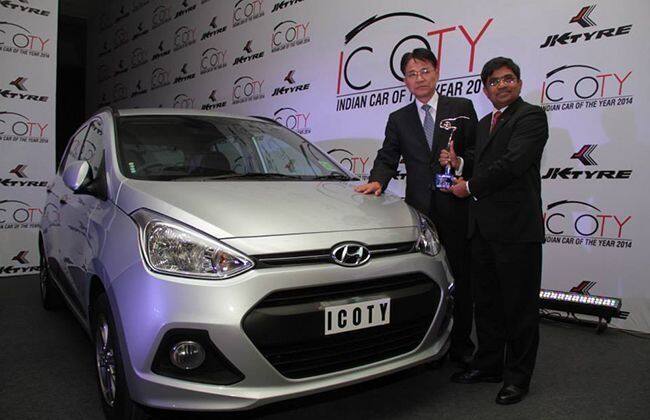 现代盛大I10赢得了2014年奖的令人垂涎的印度汽车（ICOTY）