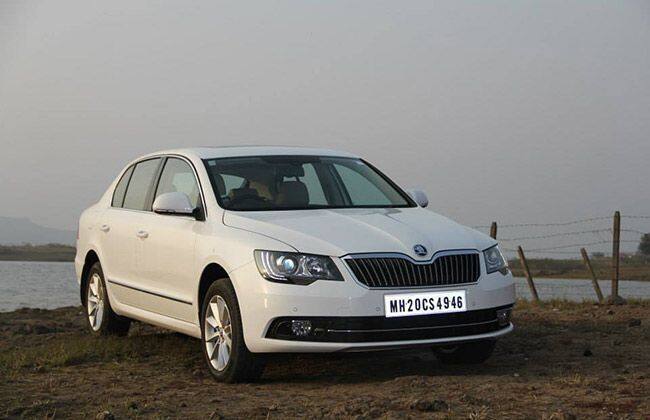 2014 Skoda Superb Facelift在2014年印度汽车博览会上发布