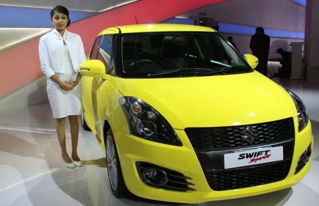 新的Maruti Swift运动揭开了汽车博览会