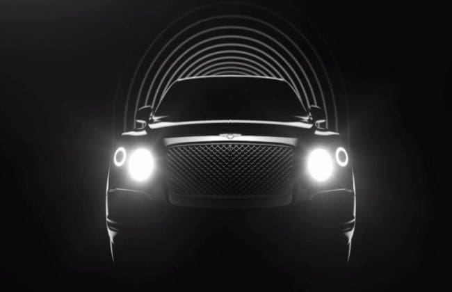 Bentley戏弄了它即将到来的SUV的视频