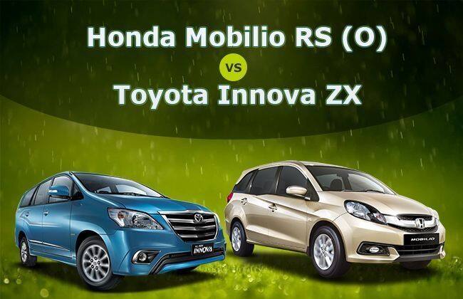 本田Mobilio Rs（O）VS Toyota Innova ZX;顶端柴油MPV发生冲突！