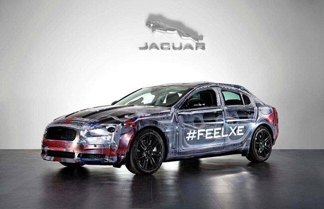 Jaguar显示了迷彩的新XE原型