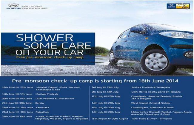 Hyundai带来了Pre Sunson Car Check Up