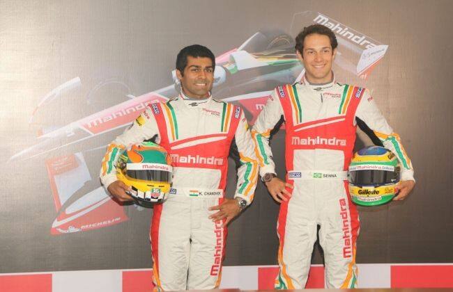 Karun Chandhok和Bruno Senna For Mahindra Racing的队伍