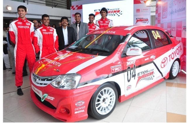 Toyota announces second quarter etios motor racing