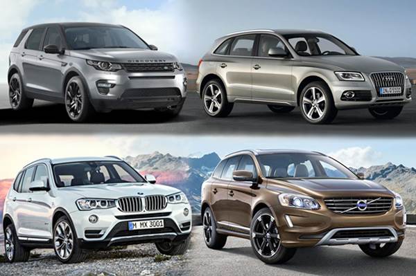 Discovery Sport VS Q5 VS X3 VS XC60：规格比较