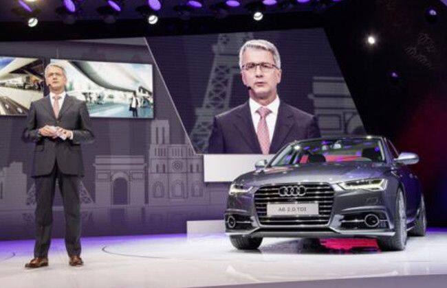Audi A6 facelift at the Paris Motor Show