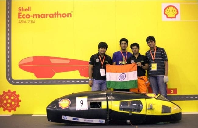 德里技术大学清除壳牌Eco-Marathon Asia 2015的阶段