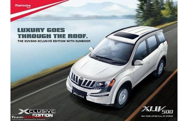 Mahindra很快推出XUV500 W8 XLciveS版带Sunroof和其他刀片！