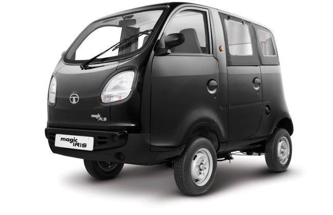 Tata Magic Iris准备将角与Bajaj Re60锁定