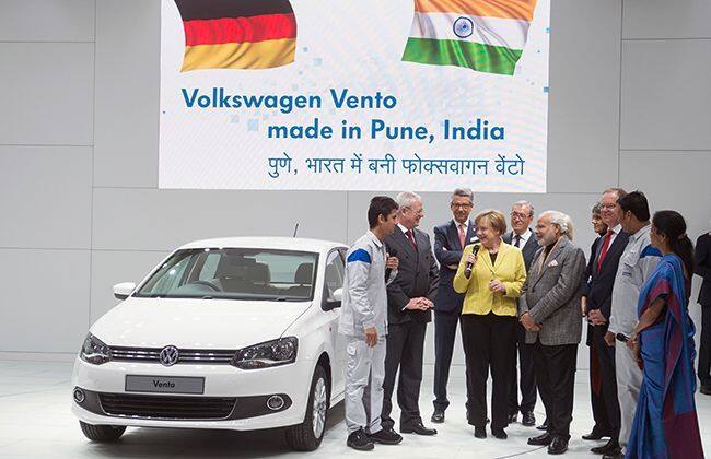 VW嘉宾PM Modi，德国总理默克尔踢了汉诺威Messe 2015