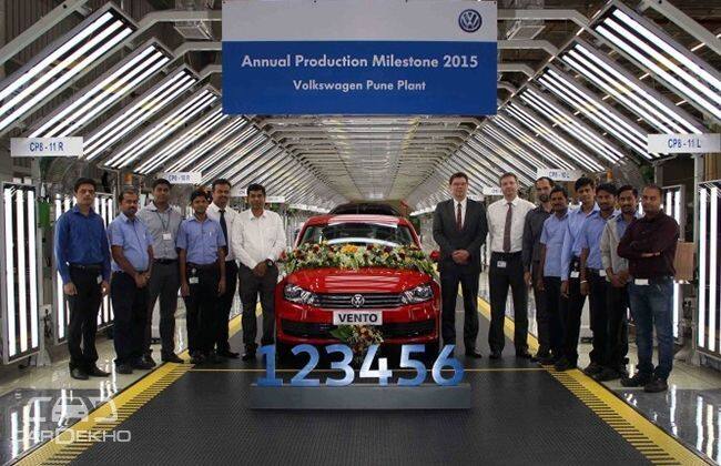Volkswagen India在2015年生产了1.23套