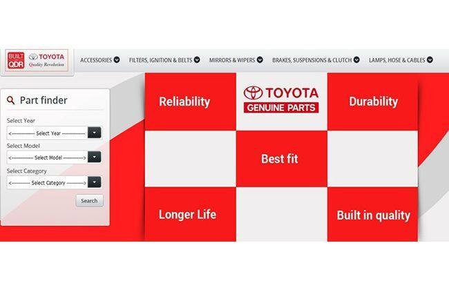 丰田印度介绍了正版备件及配件的在线销售