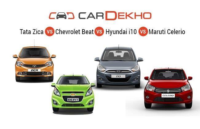 比较：Tata Tiago VS Chevrolet Beat VS Hyundai I10 VS Maruti Celerio