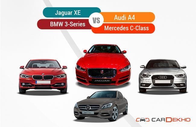 竞争检查：Jaguar XE VS奥迪A4 VS Mercedes C-Class VS BMW 3系列