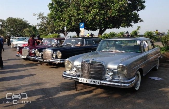梅赛德斯 - 奔驰印度在孟买组织第二古典汽车集会