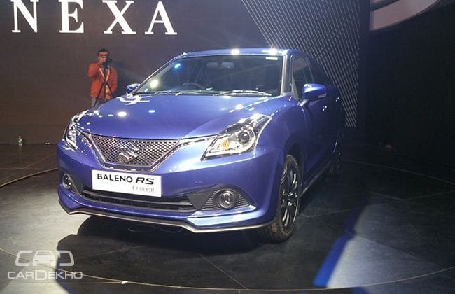 Maruti Suzuki在2016年汽车博览会上推出Baleno卢比