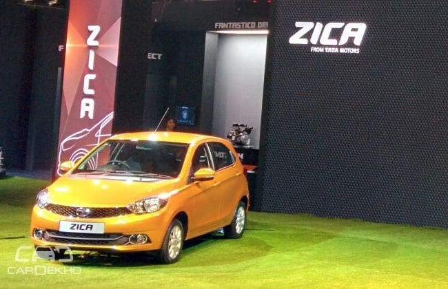 塔塔在2016年的汽车博览会上显示ZICA
