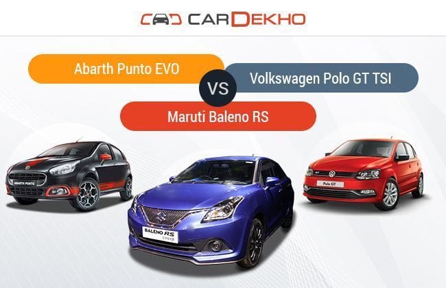 竞争检查：Baleno rs vs abarth punto evo vs volkswagen polo gt tsi