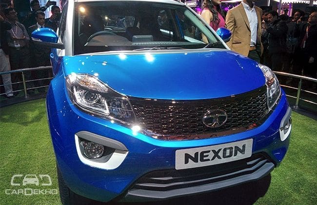 Tata Nexon生产版本于2016年的汽车博览会展示