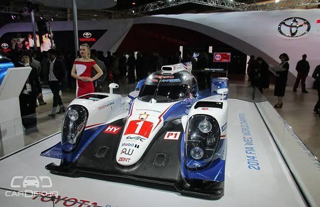 丰田在2016年汽车博览会上展示TS040 Hybrid Le Mans赛车