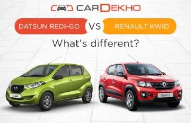 datsun redi-go vs renault kwid  - 什么不同？