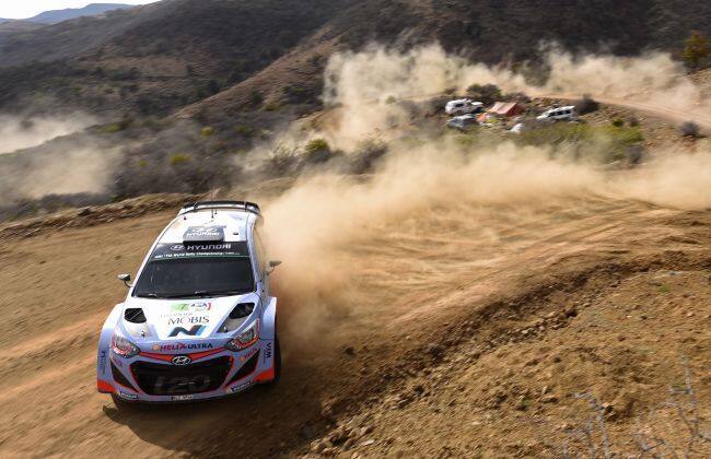 现代I20瞄准讲台帽子@ WRC