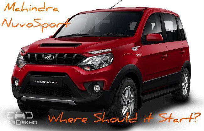 Mahindra Nuvosport的价格：它应该什么开始？