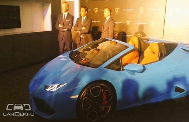 Lamborghini Huracan Spyder于3.89亿卢比推出