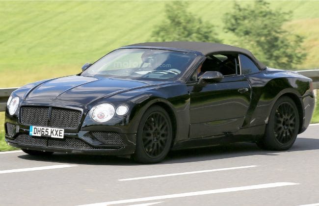 Next-Gen Bentley Continental GT敞篷型斑点测试