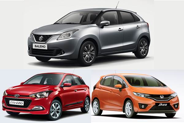 Maruti Baleno vs i20 vs jazz：规格比较