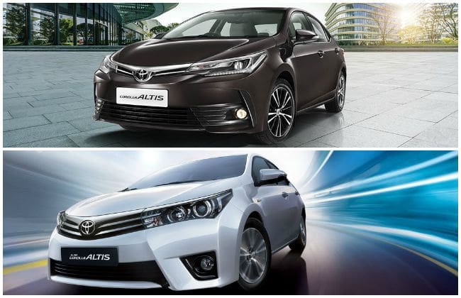 Old VS New Toyota Corolla Altis：变形价格和特征比较