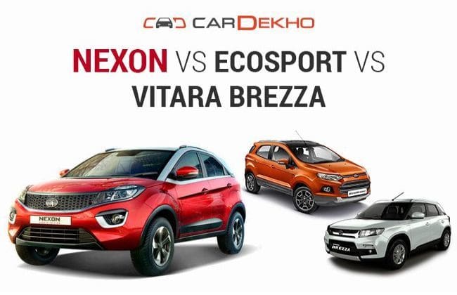 Tata Nexon VS福特Ecosport VS Maruti Suzuki Vitara Brezza：规格比较