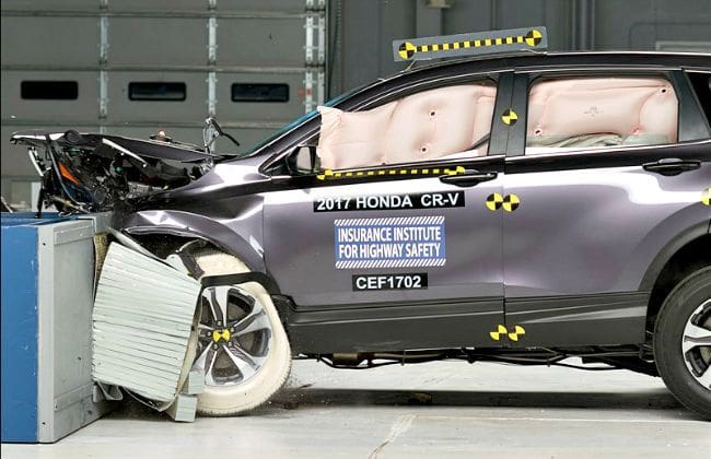 印度绑定的第五 -  Gen Honda Cr-V excel in Crash测试