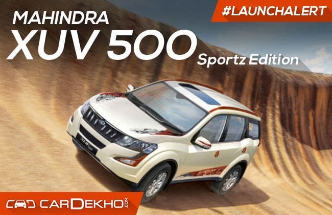 Mahindra XUV500 Sportz版于16.53卢比推出
